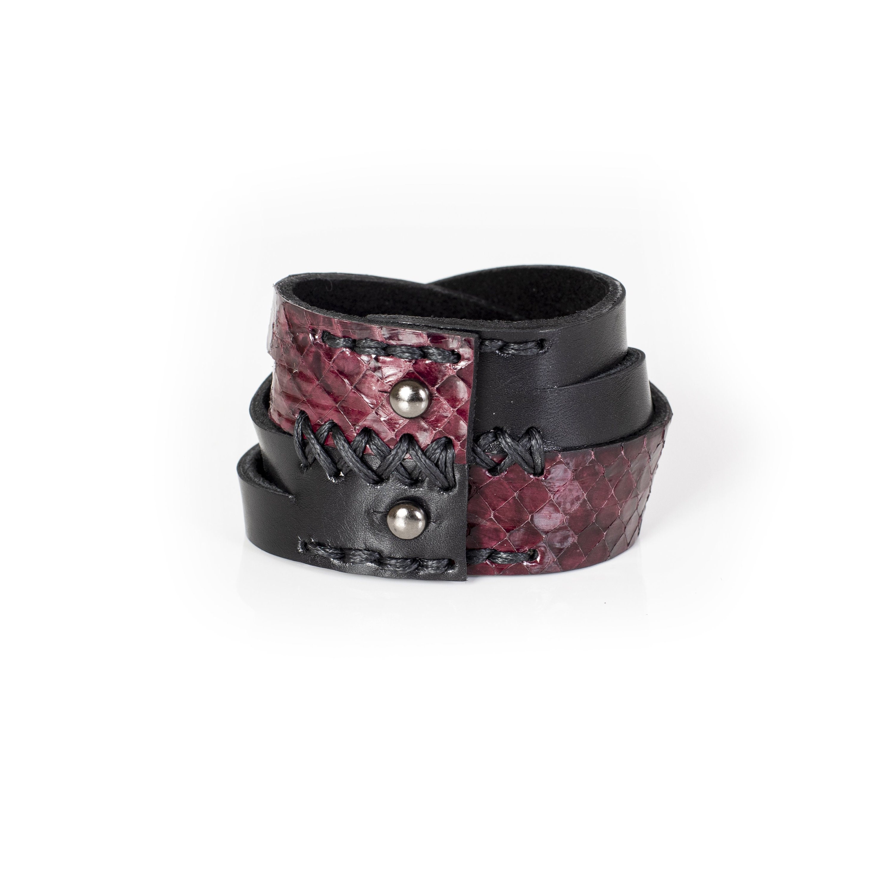 The Parallel Twist Leather Cuff - Etsy UK