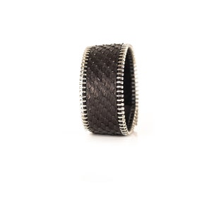 The Slim Zipper Leather Cuff