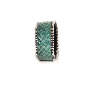 The Slim Zipper Leather Cuff