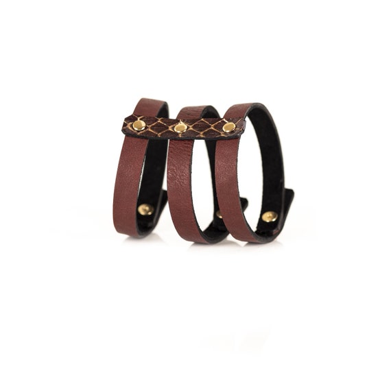 The Parallel Leather Cuff - Etsy