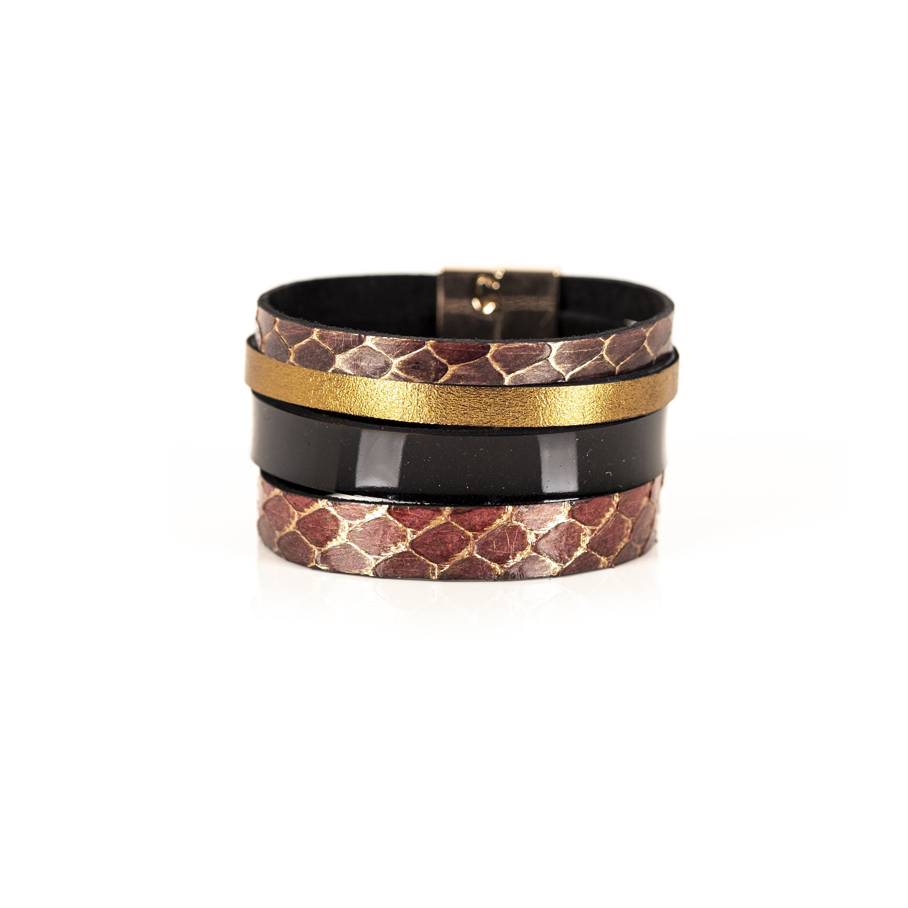The Parallel Leather Cuff - Etsy