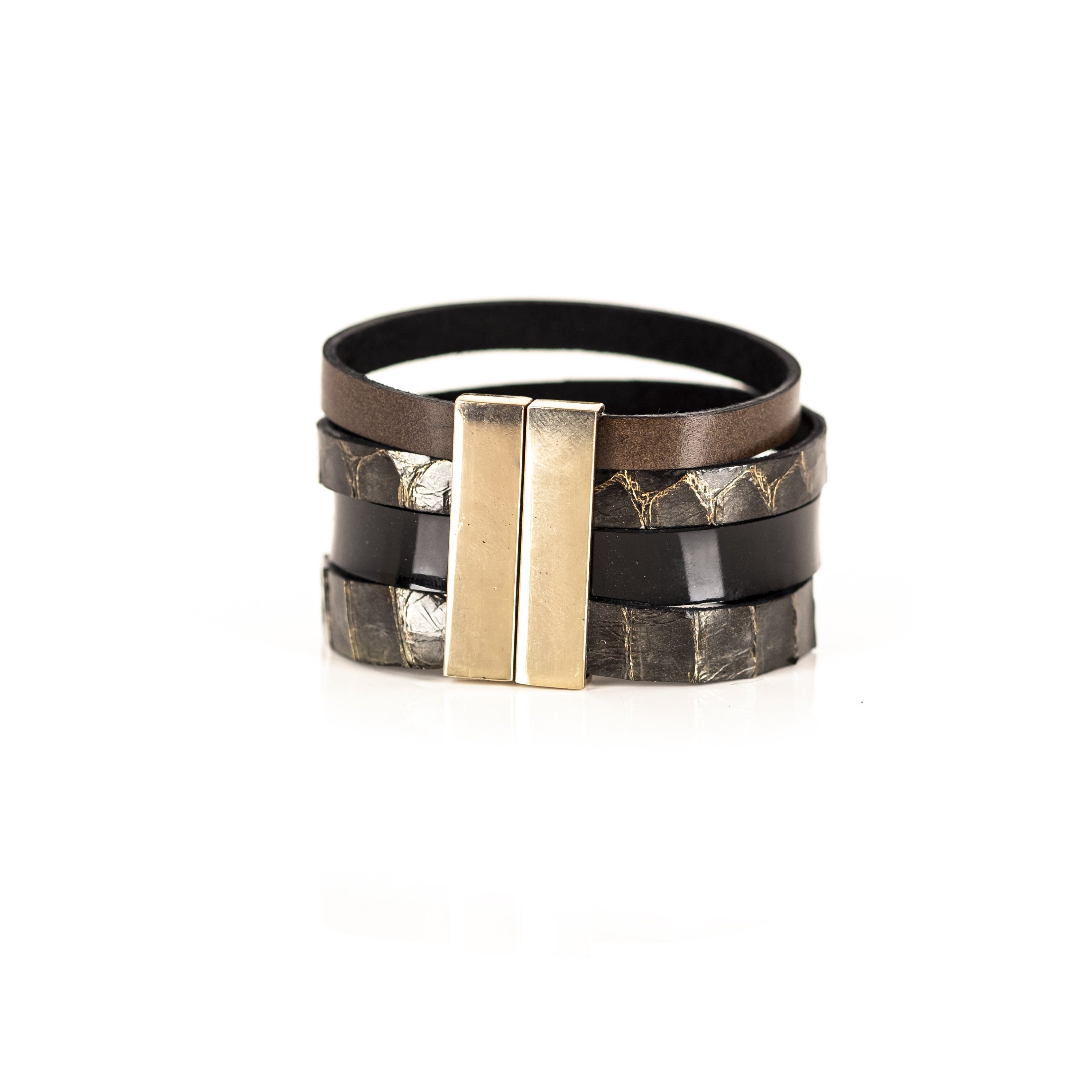 The Parallel Leather Cuff - Etsy