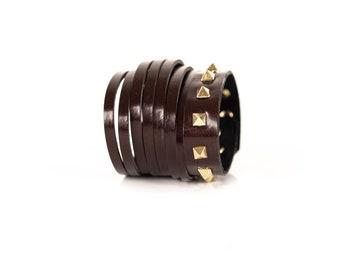 The Parallel Leather Cuff - Etsy