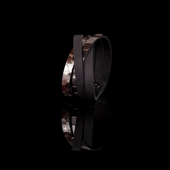 The Parallel Twist Leather Cuff - Etsy Canada