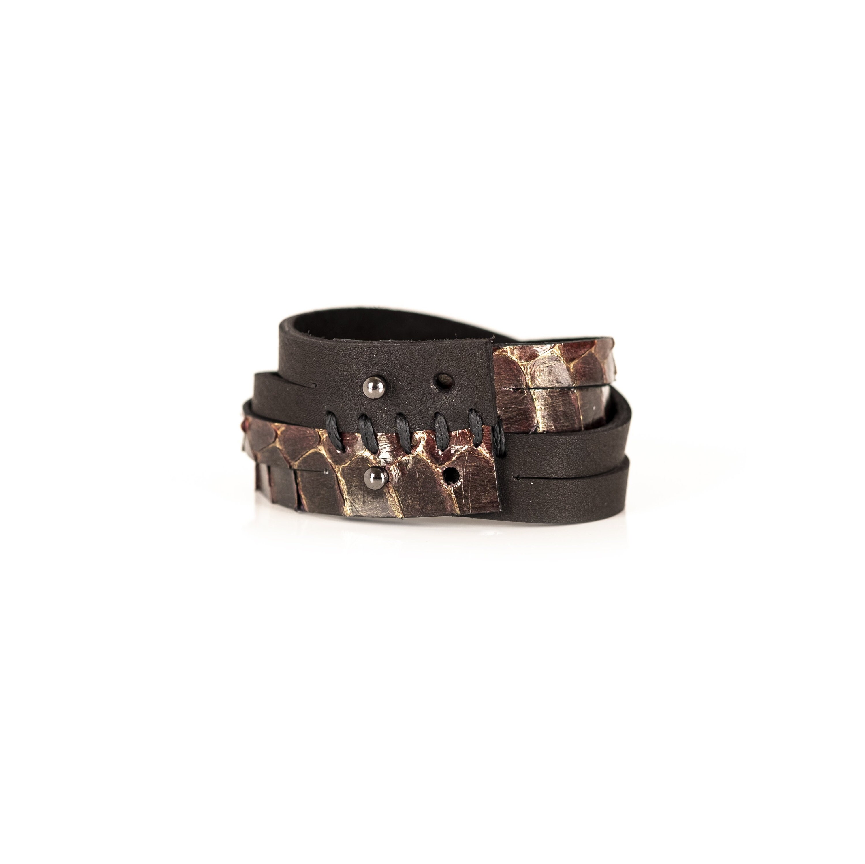 The Parallel Twist Leather Cuff - Etsy