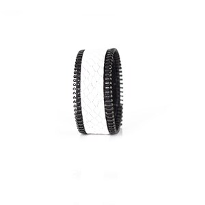The Slim Zipper Leather Cuff