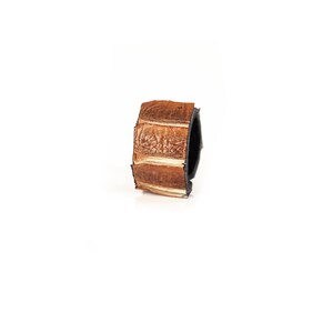 The Minimalist Orange Leather Ring