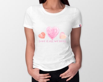 Tee Shirts De Coeur En D Amour Etsy