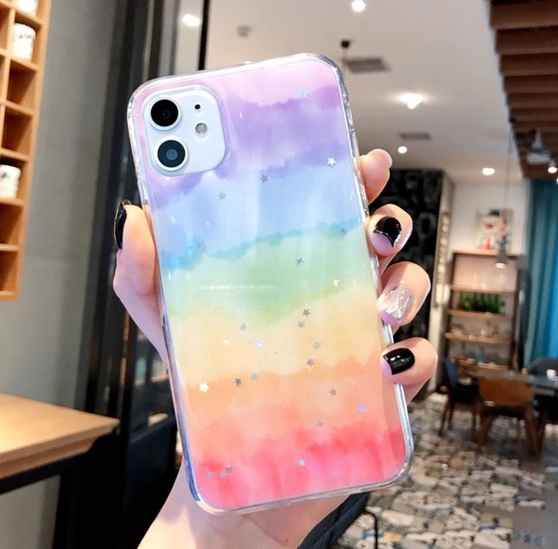 Iphone Rainbow 12 11 Pro Max case iPhone 12 mini case iPhone XR case iPhone XS Max Case iPhone 7 Plus iPhone 8 Plus IPhone Case