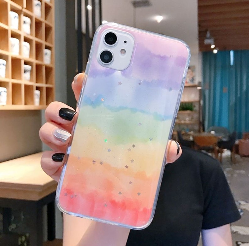Iphone Rainbow 12 11 Pro Max case iPhone 12 mini case iPhone XR case iPhone XS Max Case iPhone 7 Plus iPhone 8 Plus IPhone Case
