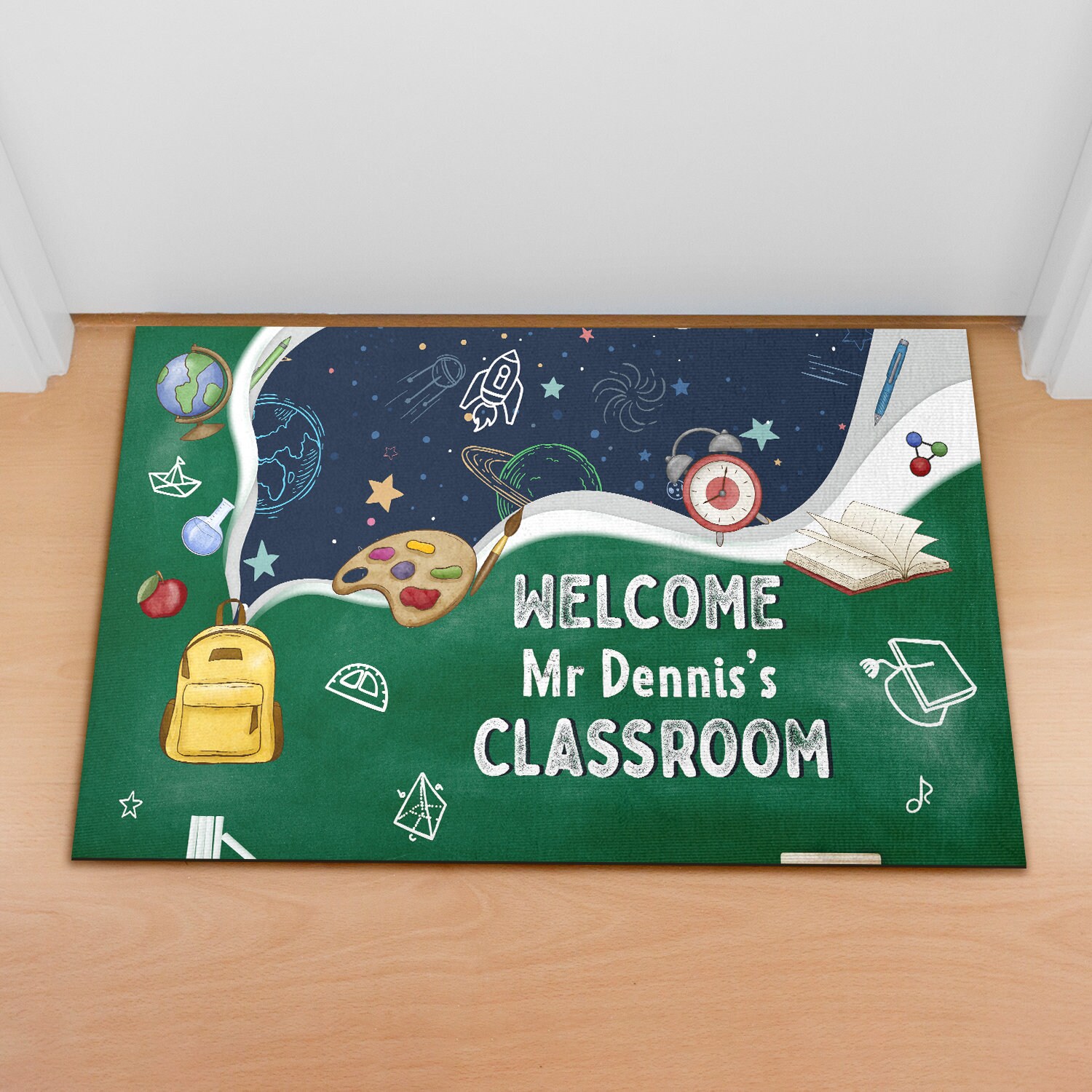 Personalized Classroom Doormat Custom Name Teacher Doormat Etsy
