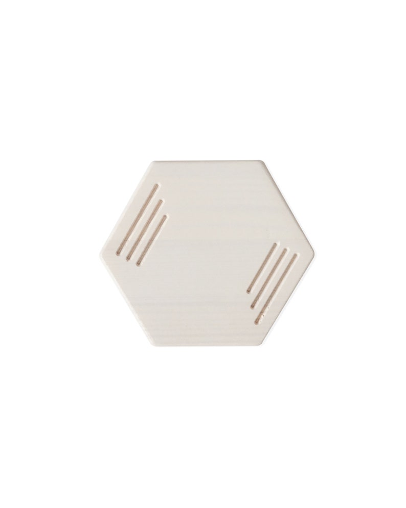 Matériau en bois naturel verre de pin et sous-verres de tasse pour table idée cadeau parfaite 9x9x0,5 cm pentagone image 2