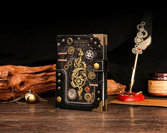 Personalized Retro-Punk Journal to Unleash Your Creativity and Express Your Unique Style / Vintage Steampunk Journal