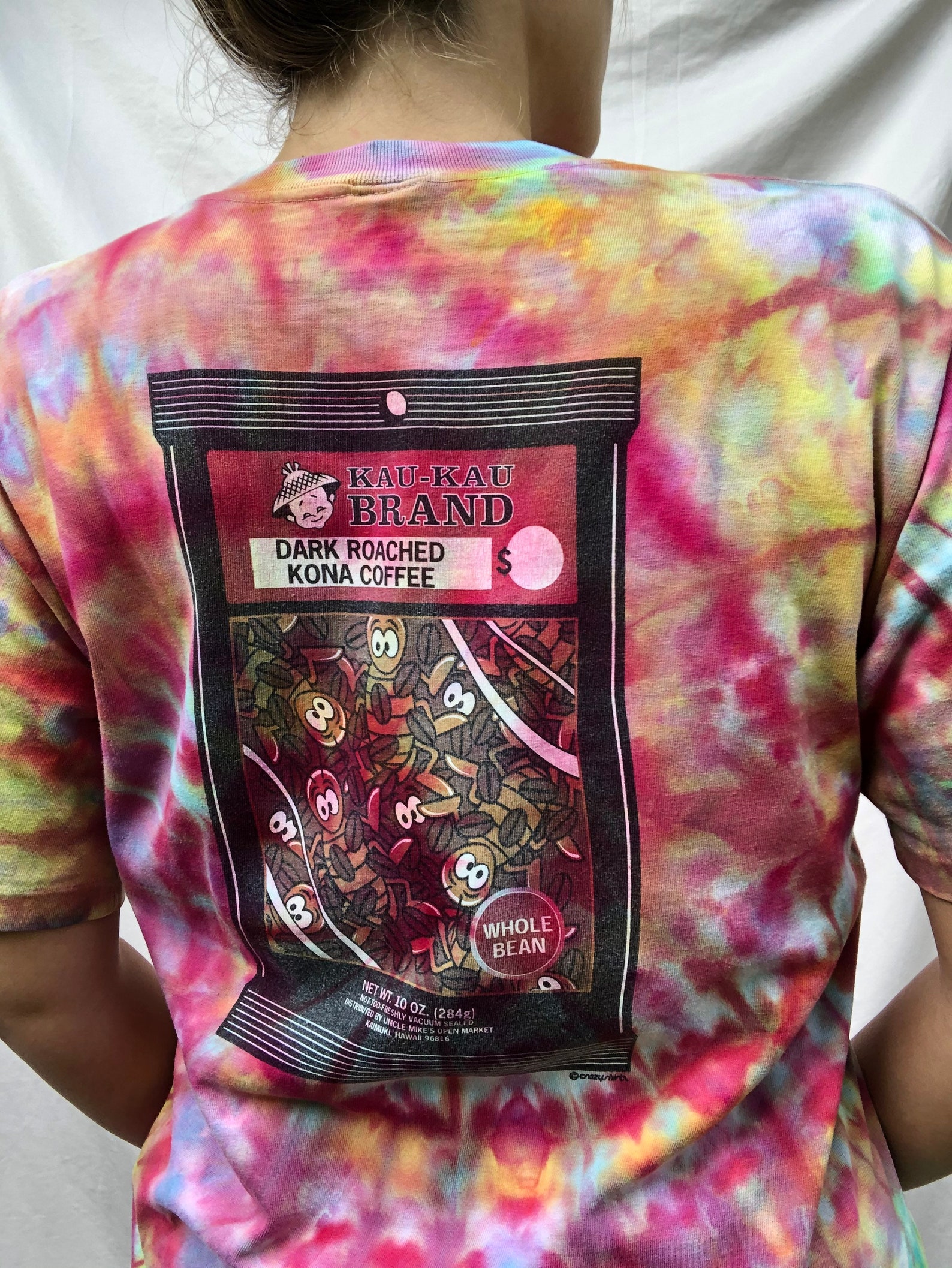 Vintage Crazy Shirt Brand Kona Coffee Hawaii Tie Etsy