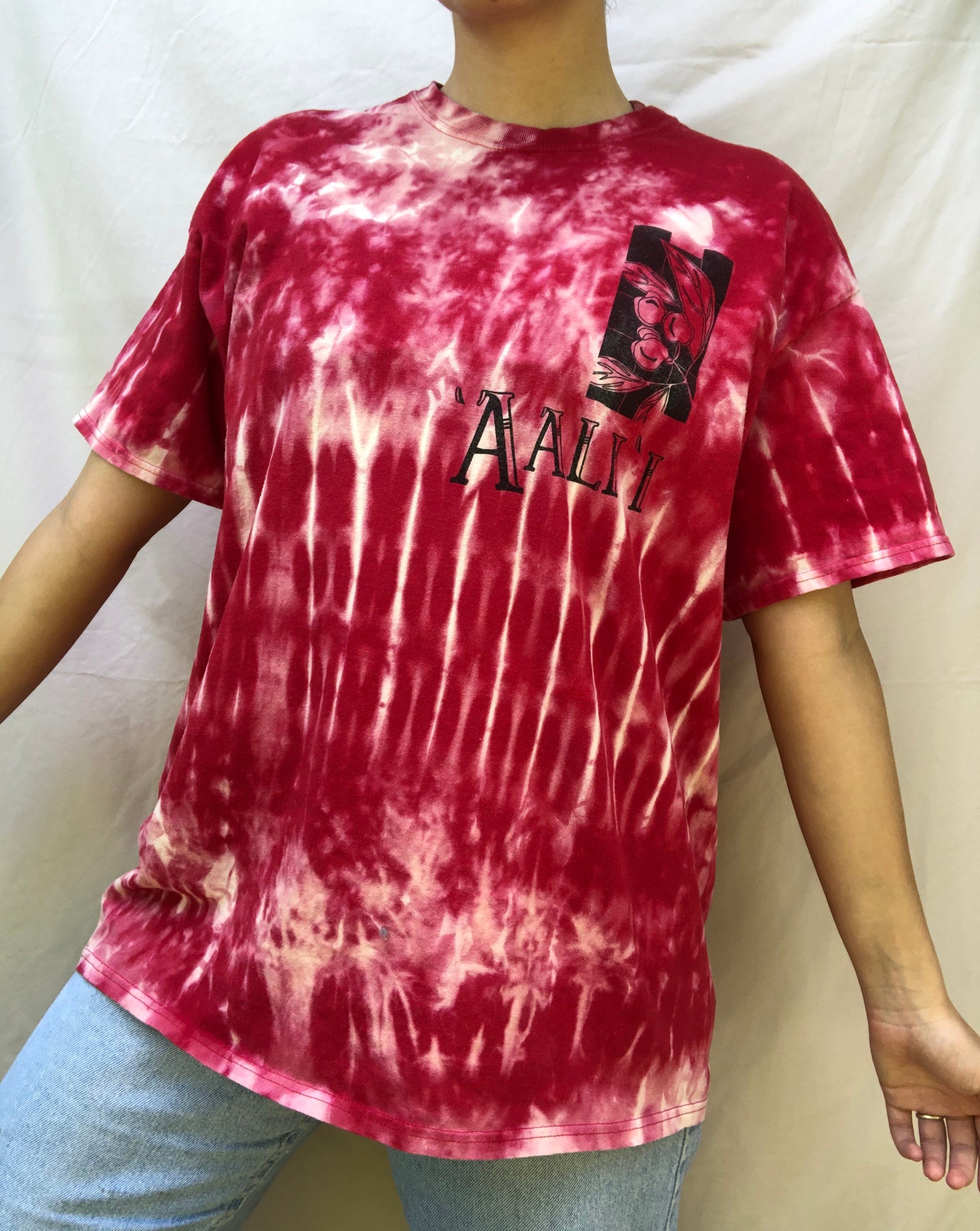 Local Hawaiian ʻAʻaliʻi Graphic Tie Dye T-shirt | Etsy