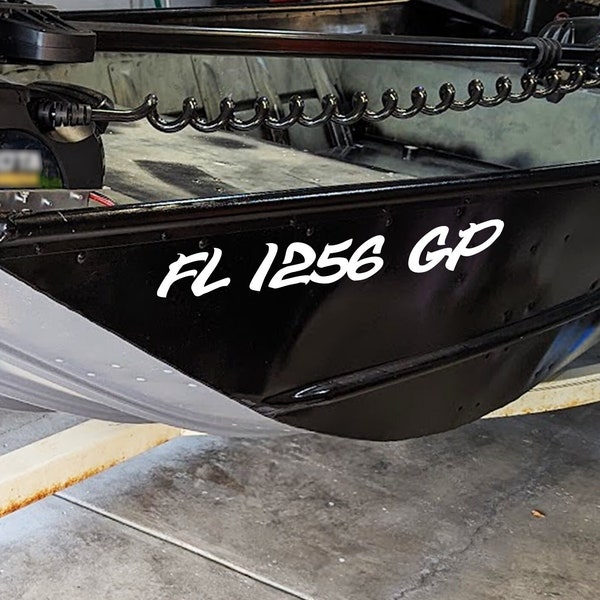 Jet Ski Registration Decal Etsy