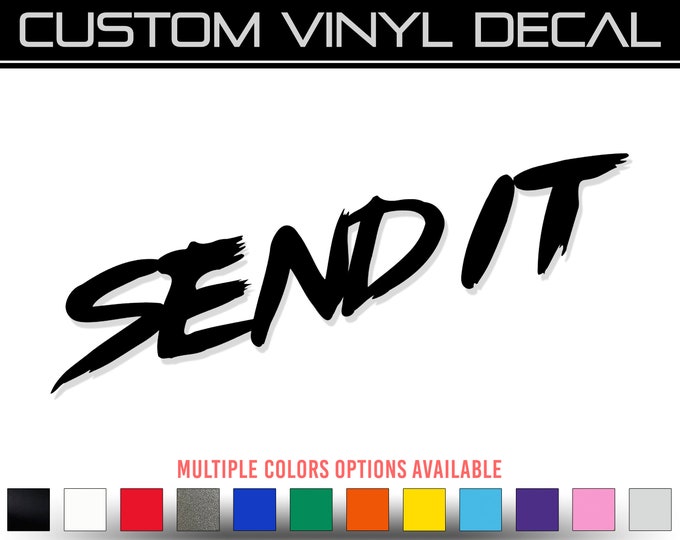 Justsendit Slap Sticker Just Gonna Send It Sticker Vinyl Decal Snowmobile Snowboard Skateboard ...