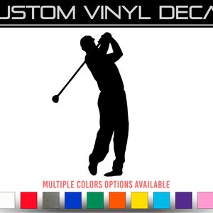 Golf Swing Vinyl Decal Sticker