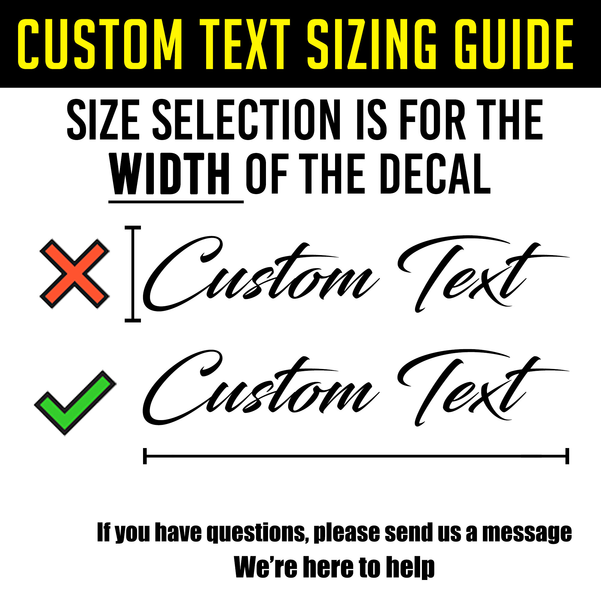 Custom Japanese Text Vinyl Decal Sticker - Personalized Lettering