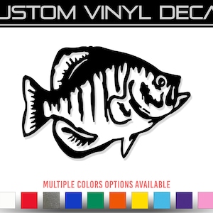 Crappie Fish Vinyl Decal Sticker