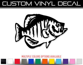 Crappie Fish Vinyl Decal Sticker