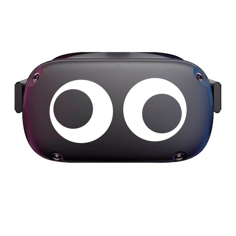 Googly Eyes Funny Vinyl Decal Sticker Skin Fits: Oculus Quest/Rift PSVR Headset image 1