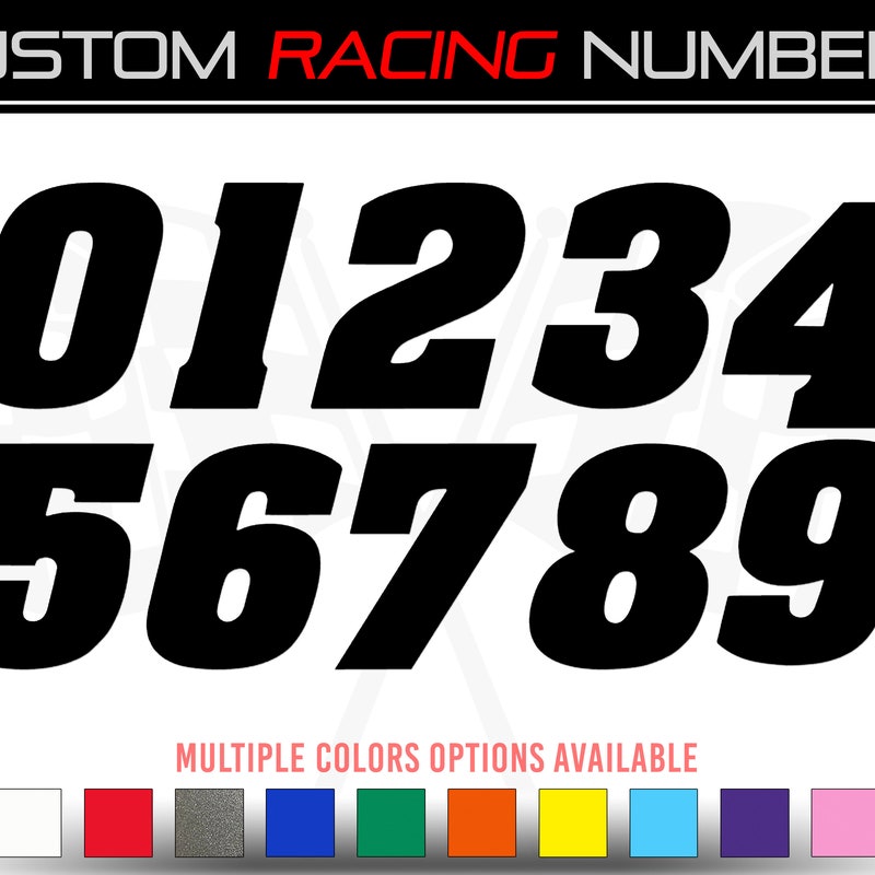 6 Racing Numbers - Etsy