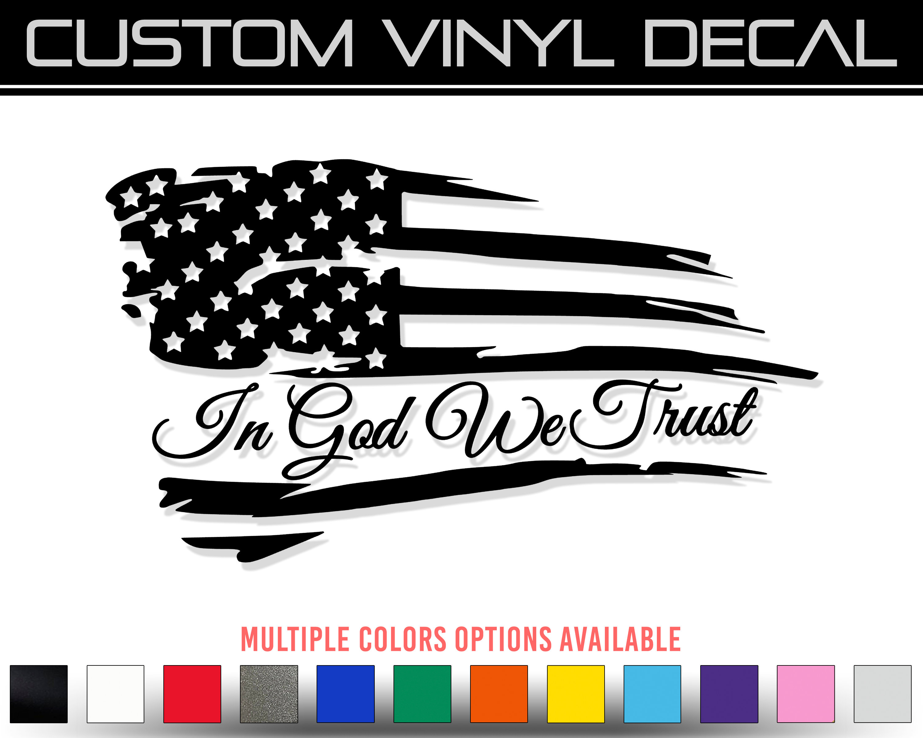 Wall Decals & Murals Home Décor American Flag boats windows USA Flag