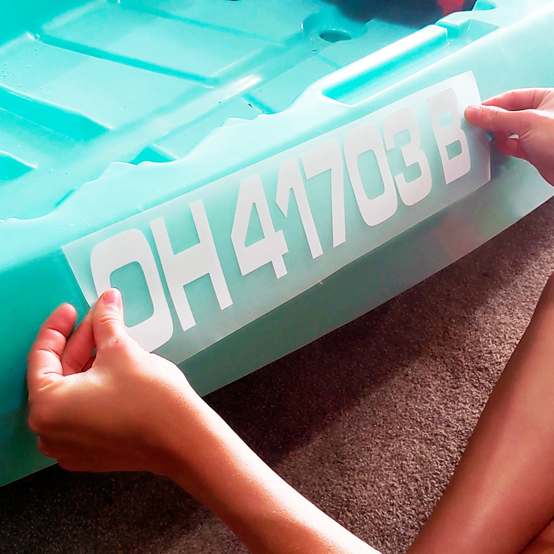 Kayak / Boat / Watercraft Registration Numbers 3 Tall Etsy Canada
