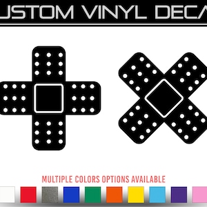 Bandage Vinyl Decal Sticker -  Set of (2)