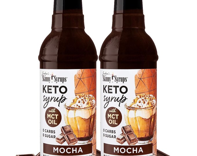 Keto Chocolate Mocha Skinny Syrup With MCT Oil, Jordan's Skinny Mixes