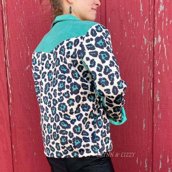 Leopard print suede jacket 2025