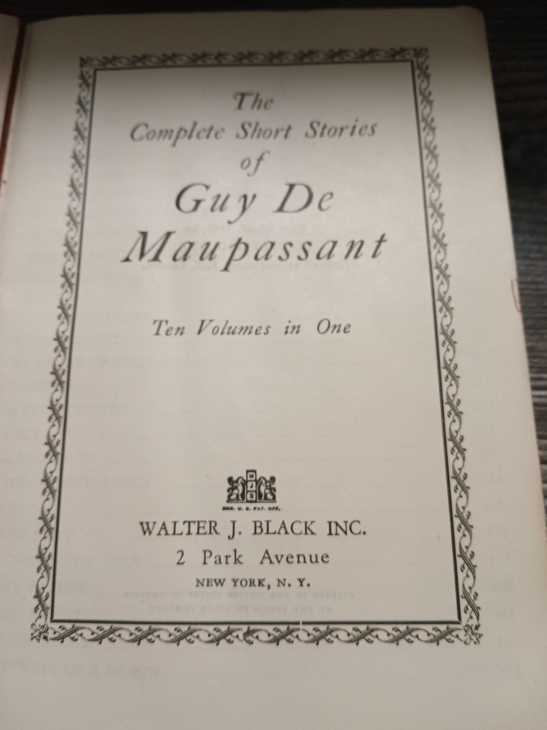 RARE the Works of Guy De Maupassant: Short Stories Leather January 1 ...