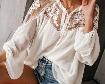 white transparent top