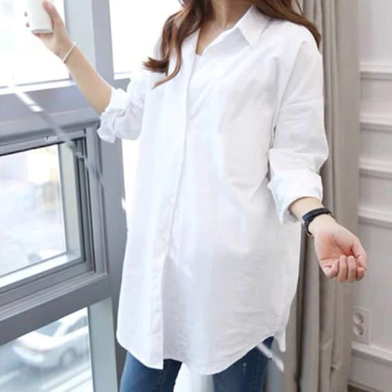 oversized white shirt plus size