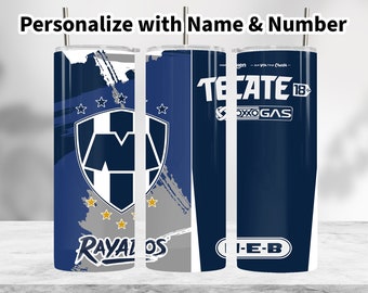 rayados tumbler wrap PNG only