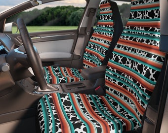 Coprisedili per auto con stampa mucca western e serape - Di tendenza su Etsy - Articolo popolare
