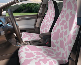 Fundas para asientos de coche con estampado de vaca rosa estilo western - Tendencia en Etsy - Artículo popular