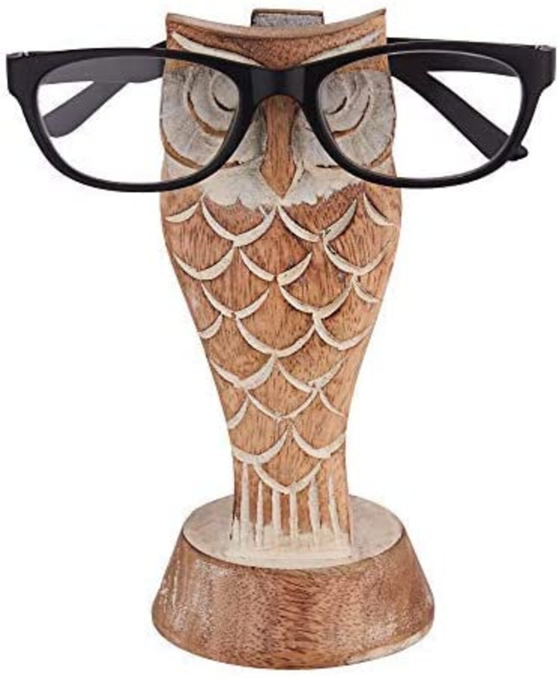 Owl Eyeglass Spectacle Holder Wooden Handmade Bedside Display Etsy