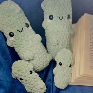 Cute Homemade Crochet Pickle Plush Amigurumi