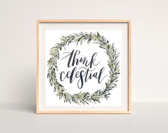 Think Celestial | Christian Art | Jesus Art | Faceless Prints | Religious Home Decor | Religious Artwork | Bulk Gift Idea | Minimalist