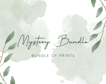 Mystery Bundle | Bundle of Prints | Grab Bag | Mystery Grab Bag | Surprise Bundle | Surprise Prints | Surprise Bag | Watercolor Customs |