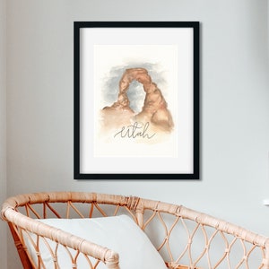 Delicate Arch Watercolor Art | Watercolor Artwork | Delicate Arch Artwork | Utah Artwork | Utah Artist | Watercolor Painting | Watercolor