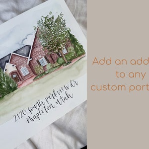 Custom House Portrait | Custom Home Picture | Personalized Home Sketch | Anniversary gift for Her | New Home Gift | Housewarming Gift Idea