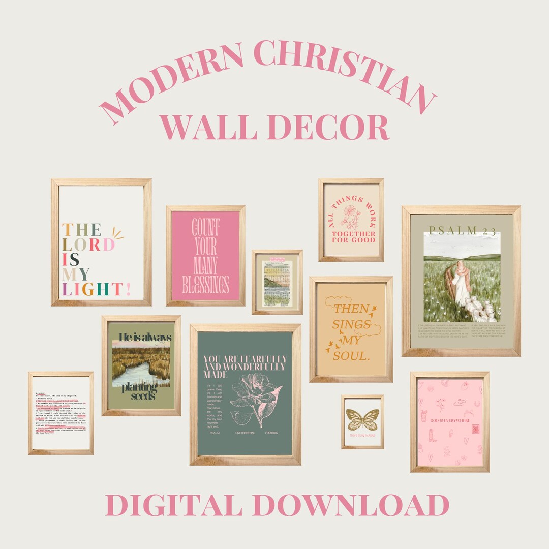 Digital Download Christian Decor | Christian Modern Decor | Christian ...