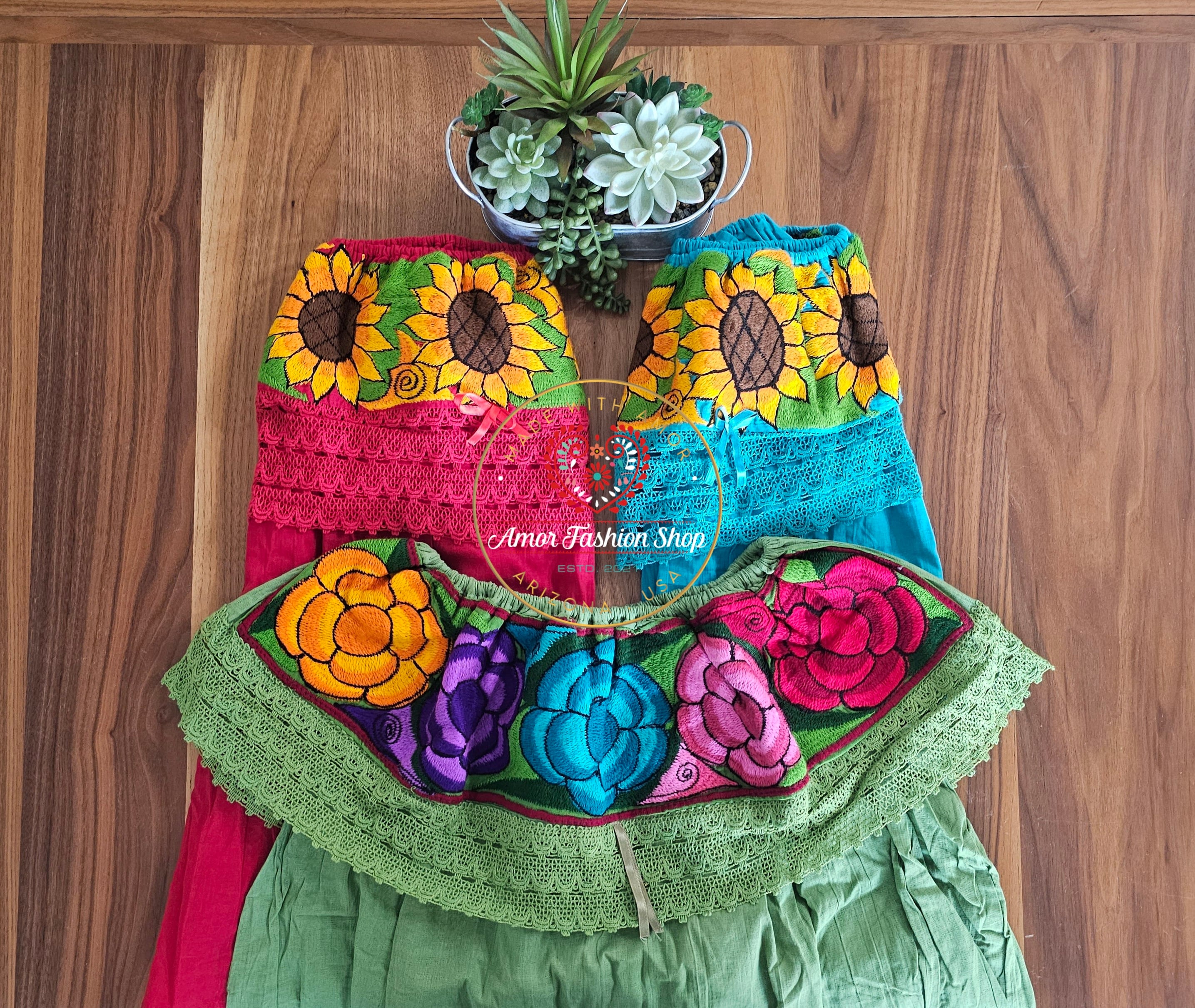 Off the shoulder mexican blouse plus size clearance