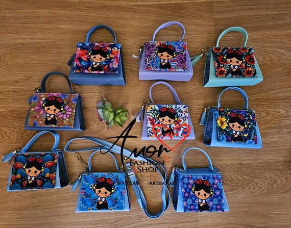 Girls Bolsita Cajita Crossbody Yute Bag | Bolsa Mexicana de Yute para Niñas