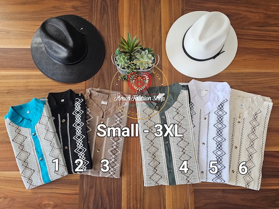 Men s Shirt Comfortable Mexican Guayabera Small 3XL Comoda Guayabera Mexicana Artesanal Etsy