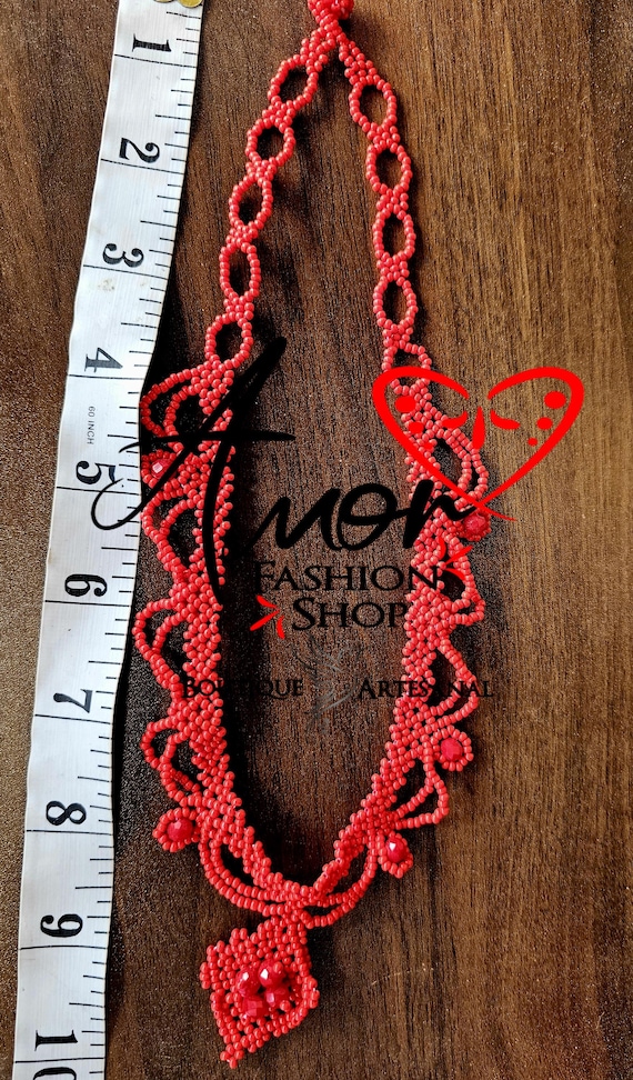 Vintage Style Beaded Necklace and Earrings Set: Boho Western Jewelry