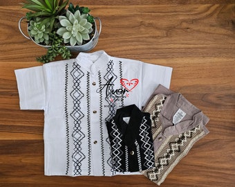 Kids Size Maya Guayaveras